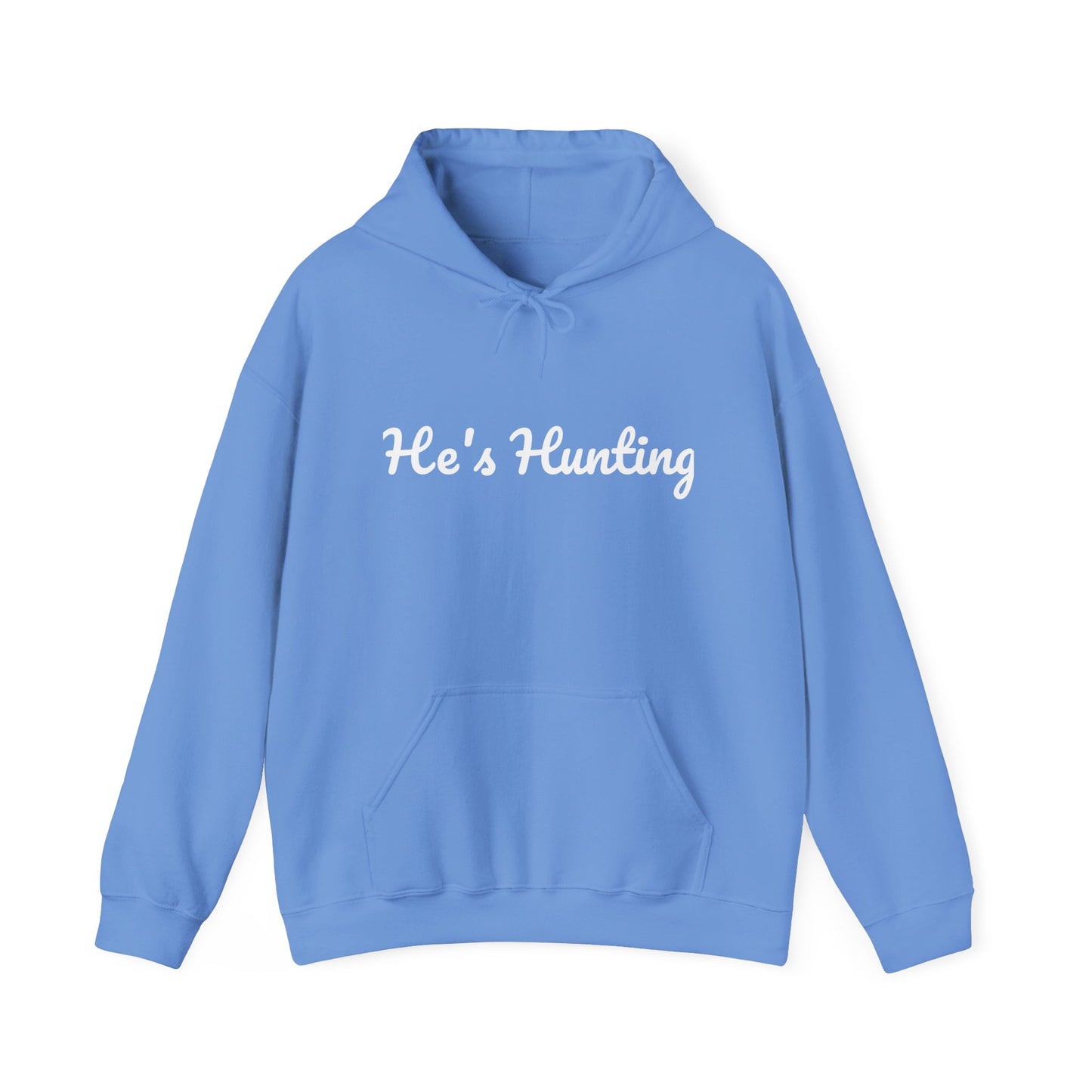 Unisex Heavy Blend™ Hooded Sweatshirt - "He's Hunting" Design