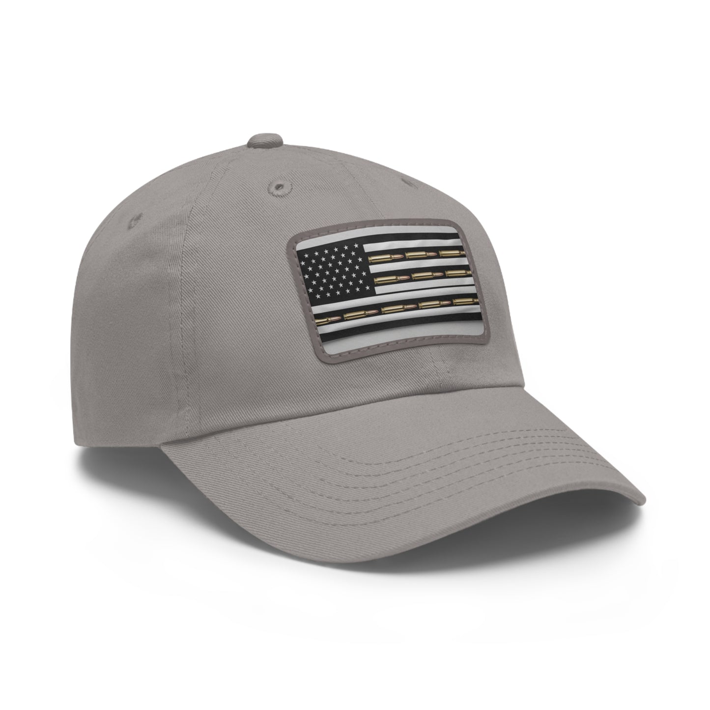 Patriotic Dad Hat with Leather Flag Patch | USA Inspired Cap for Casual Wear