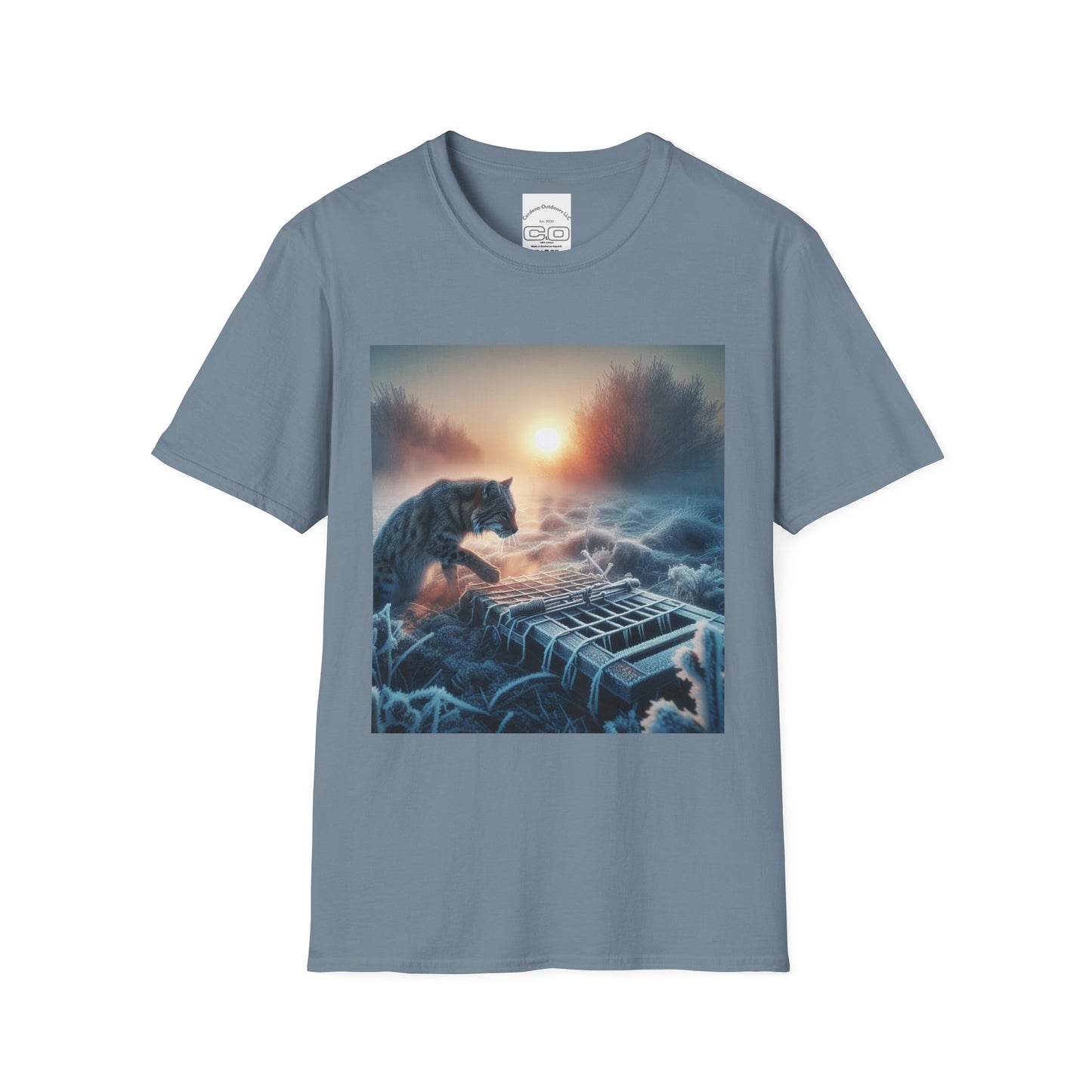 Wilderness Trapping Unisex Softstyle T-Shirt - Nature and Wildlife Art