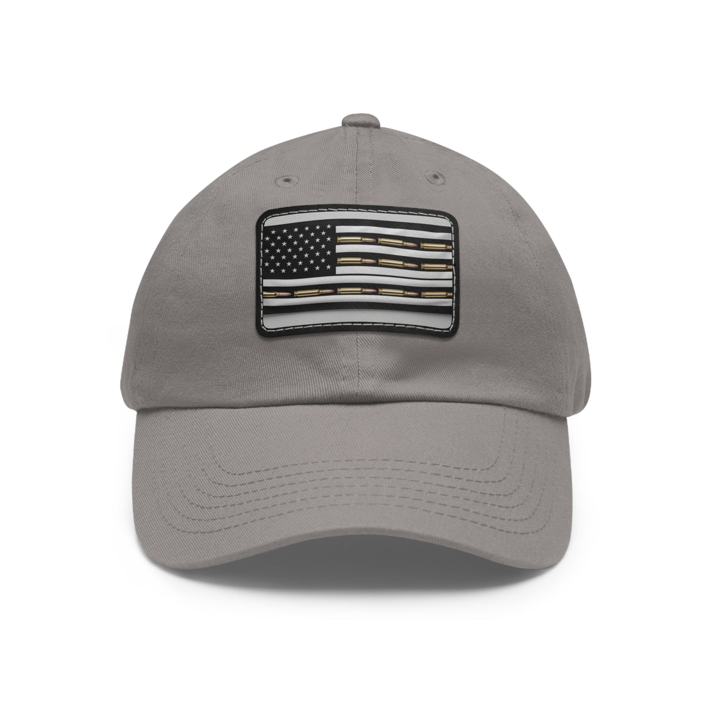 Patriotic Dad Hat with Leather Flag Patch | USA Inspired Cap for Casual Wear