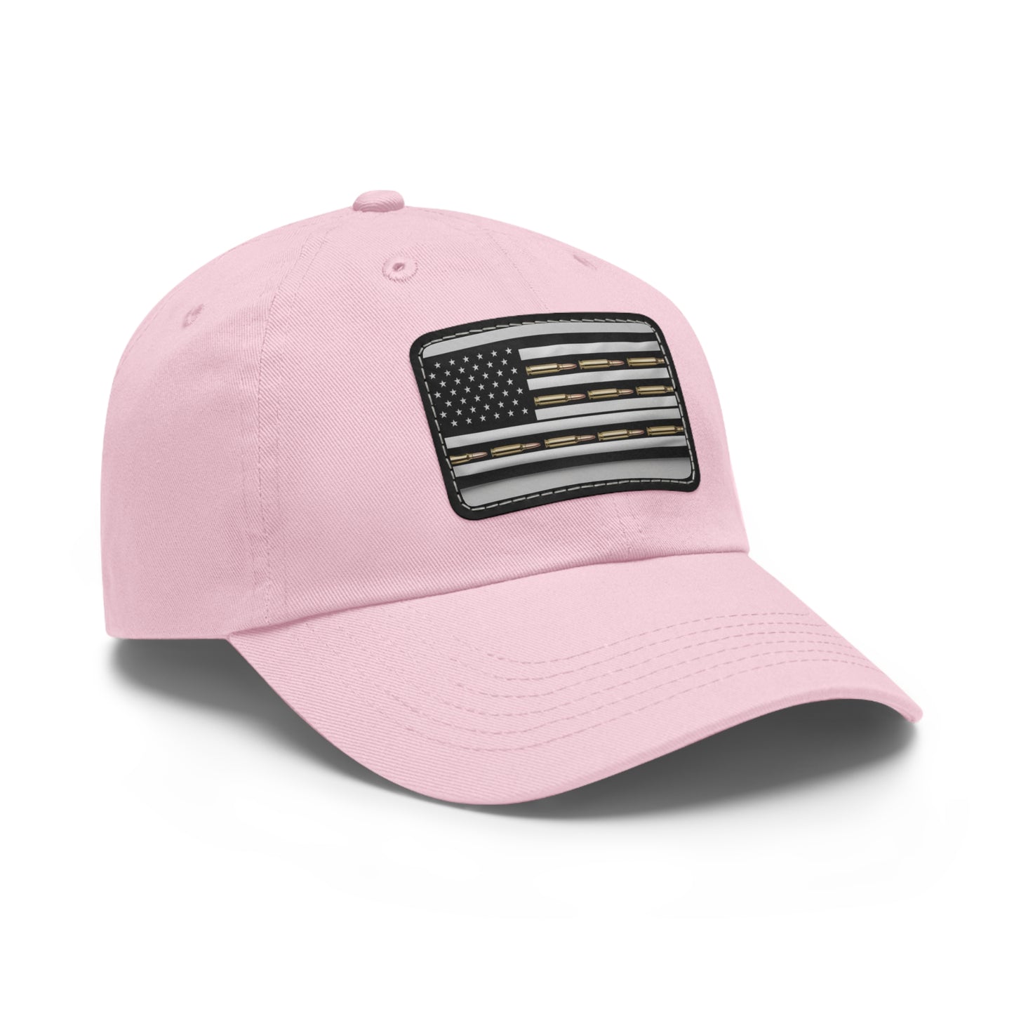 Patriotic Dad Hat with Leather Flag Patch | USA Inspired Cap for Casual Wear