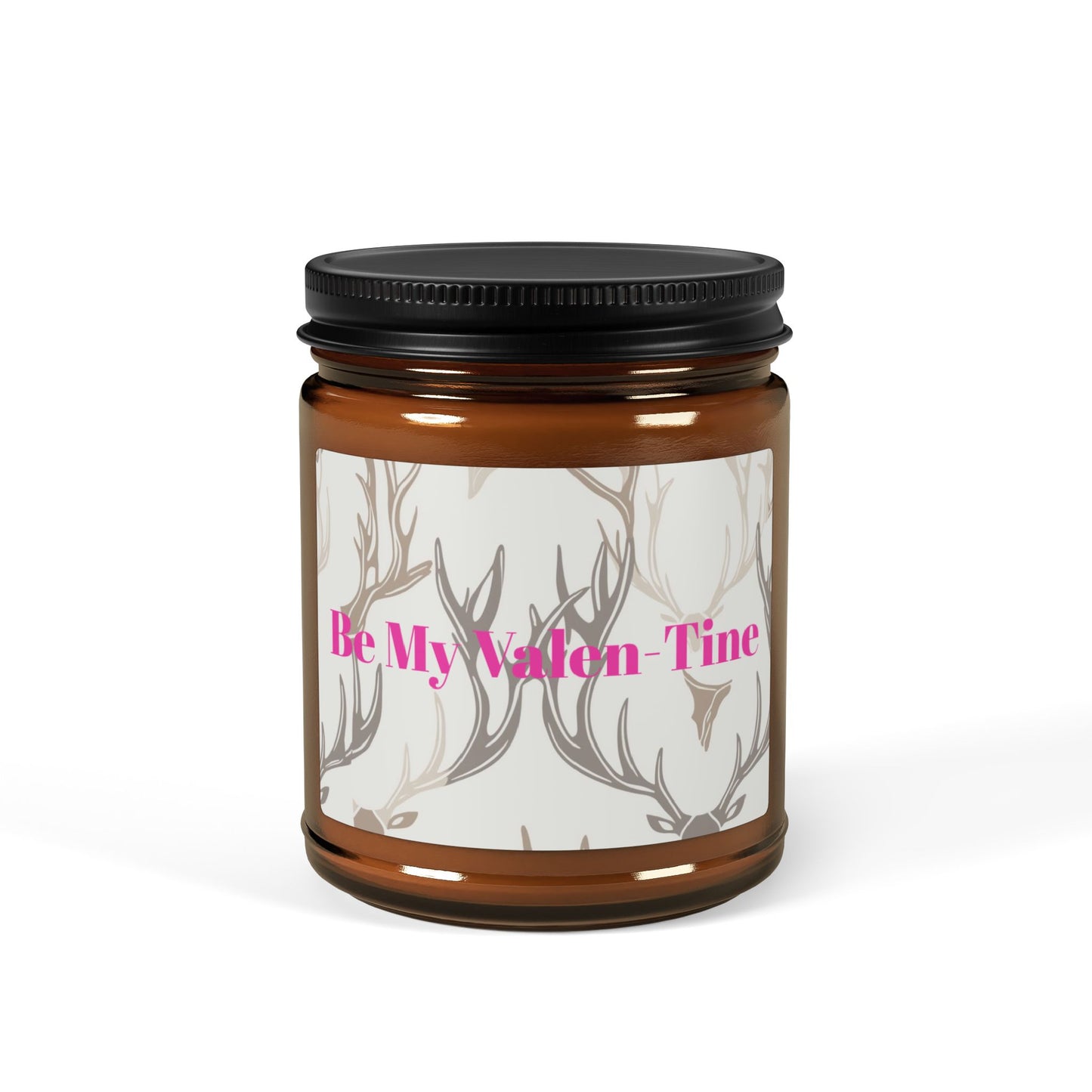 Be My Valentine-Scented Soy Candle in Amber Jar - Perfect Gift for Valentine's Day