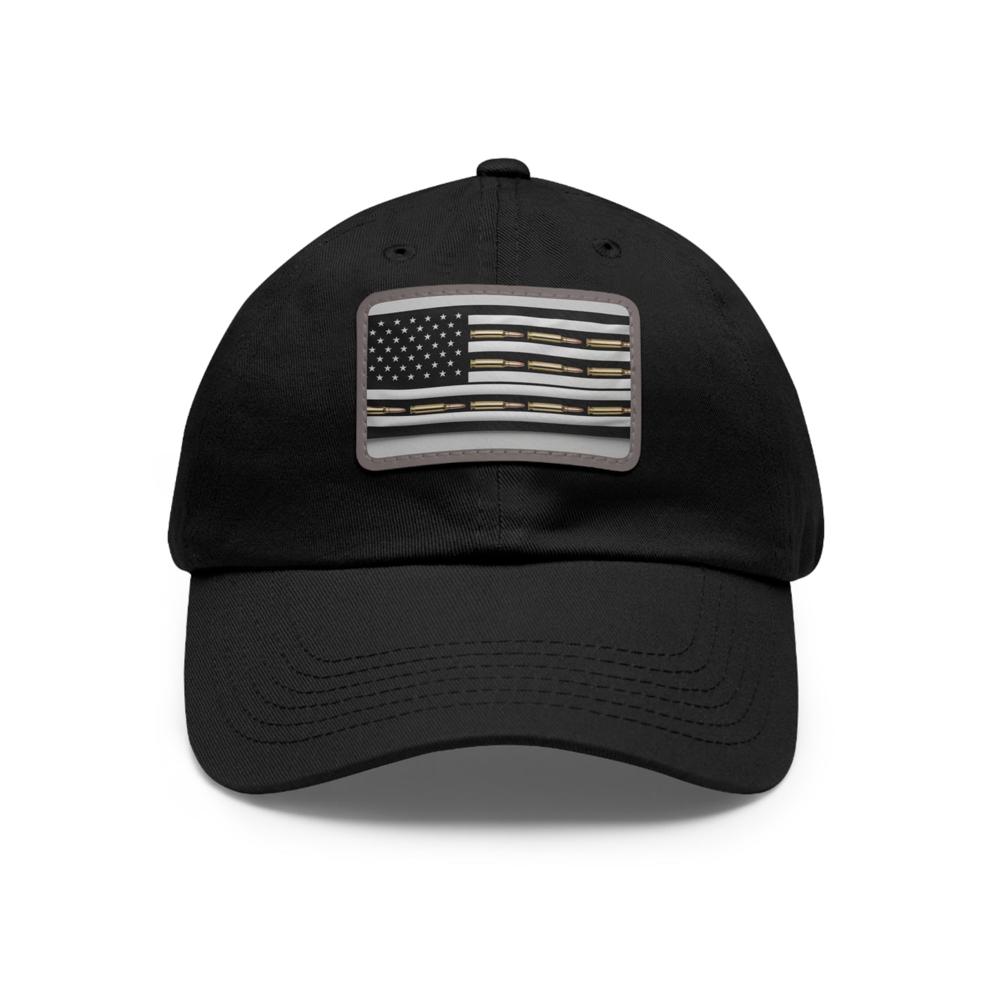 Patriotic Dad Hat with Leather Flag Patch | USA Inspired Cap for Casual Wear