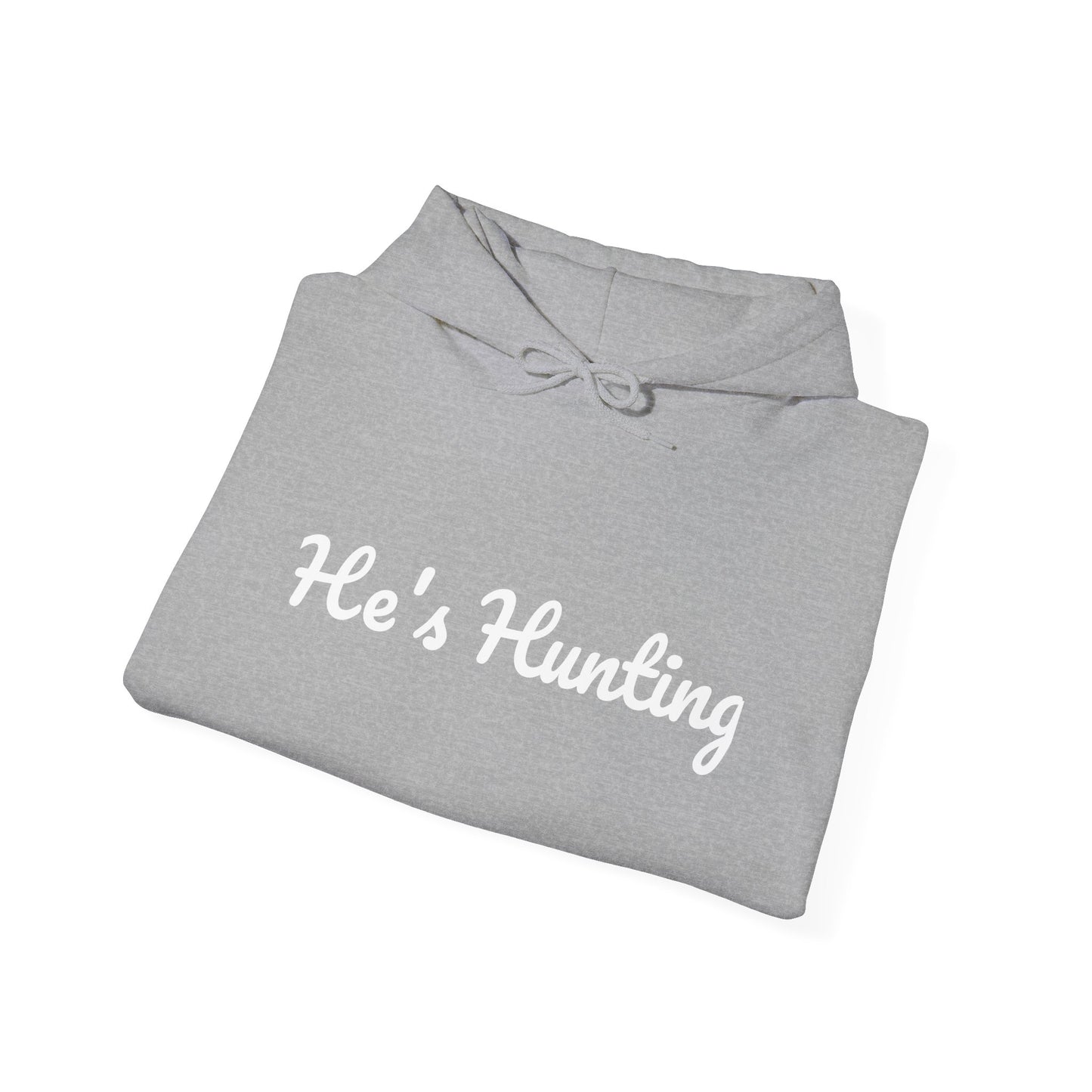 Unisex Heavy Blend™ Hooded Sweatshirt - "He's Hunting" Design