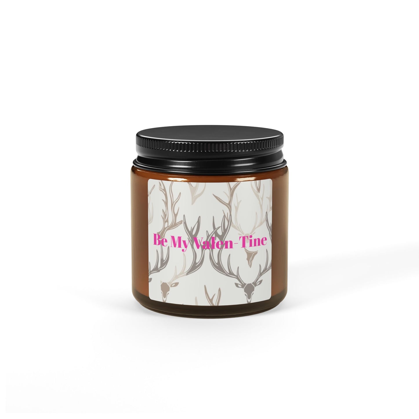 Be My Valentine-Scented Soy Candle in Amber Jar - Perfect Gift for Valentine's Day