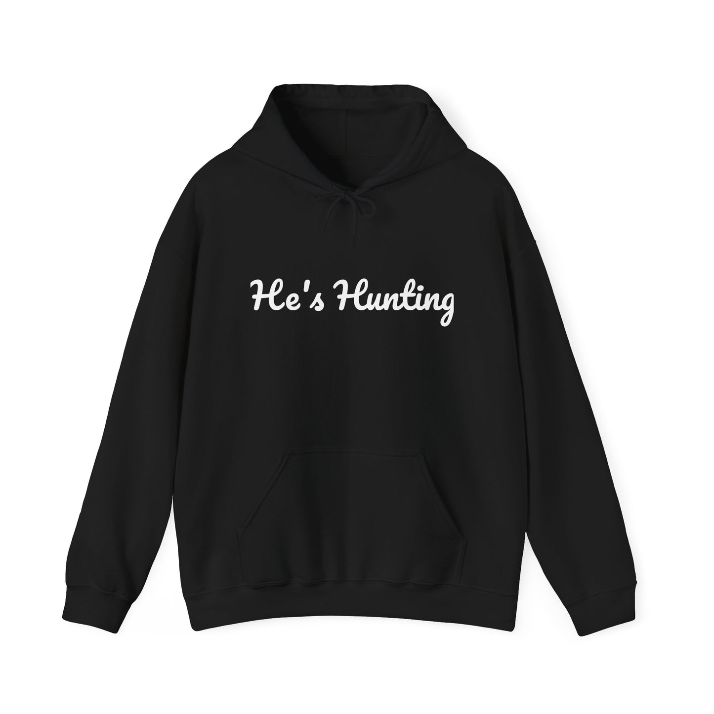 Unisex Heavy Blend™ Hooded Sweatshirt - "He's Hunting" Design