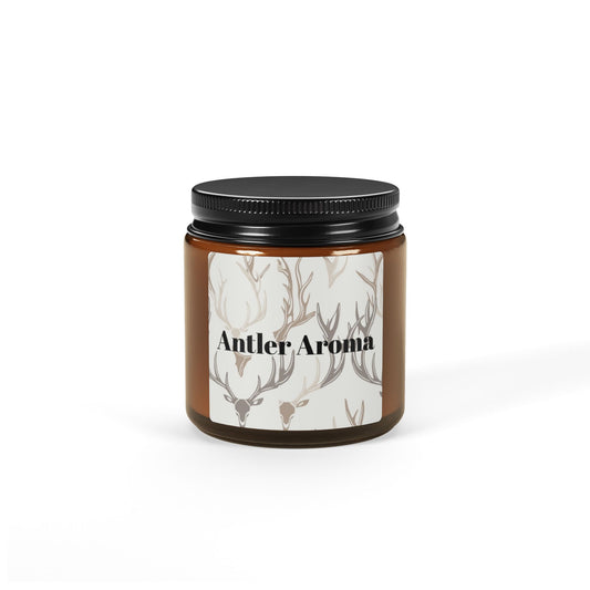 Scented Soy Candle (Multi-Size, Amber Jar)