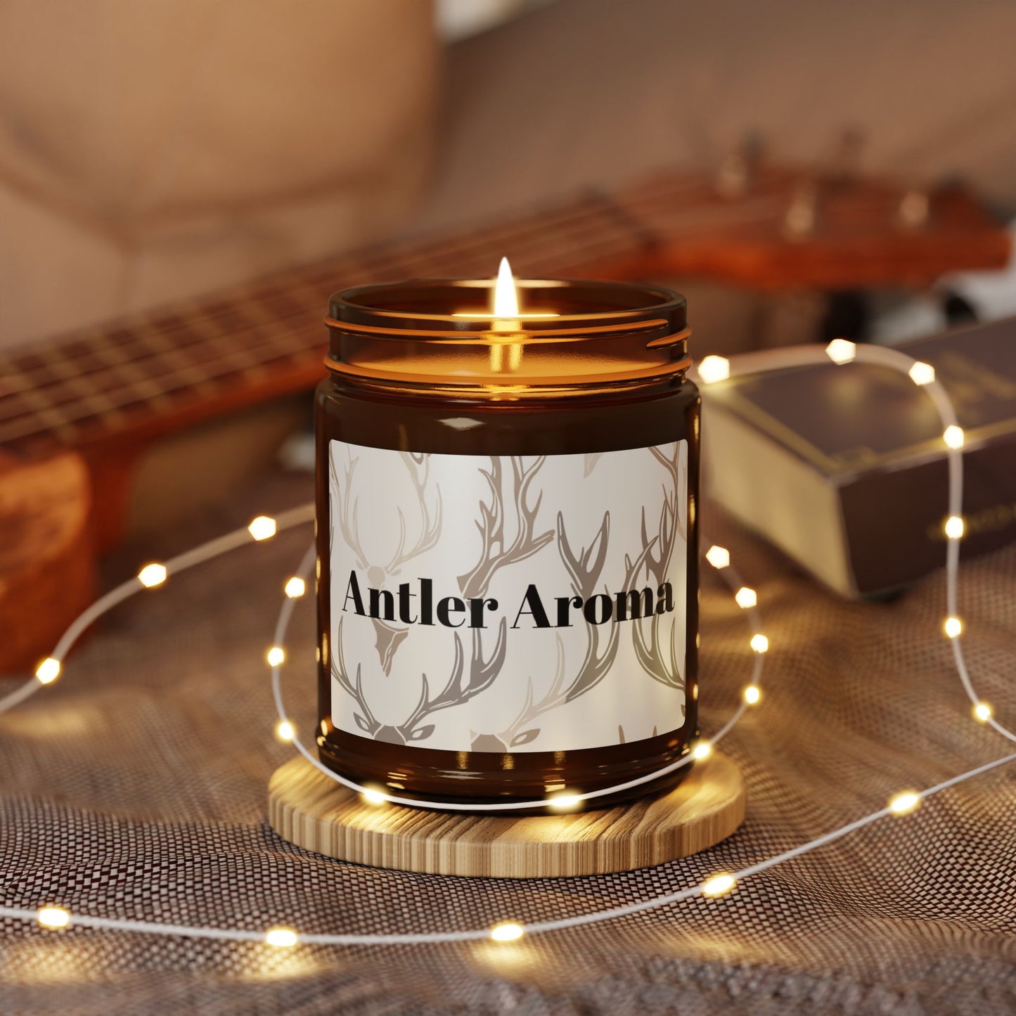 Scented Soy Candle (Multi-Size, Amber Jar)