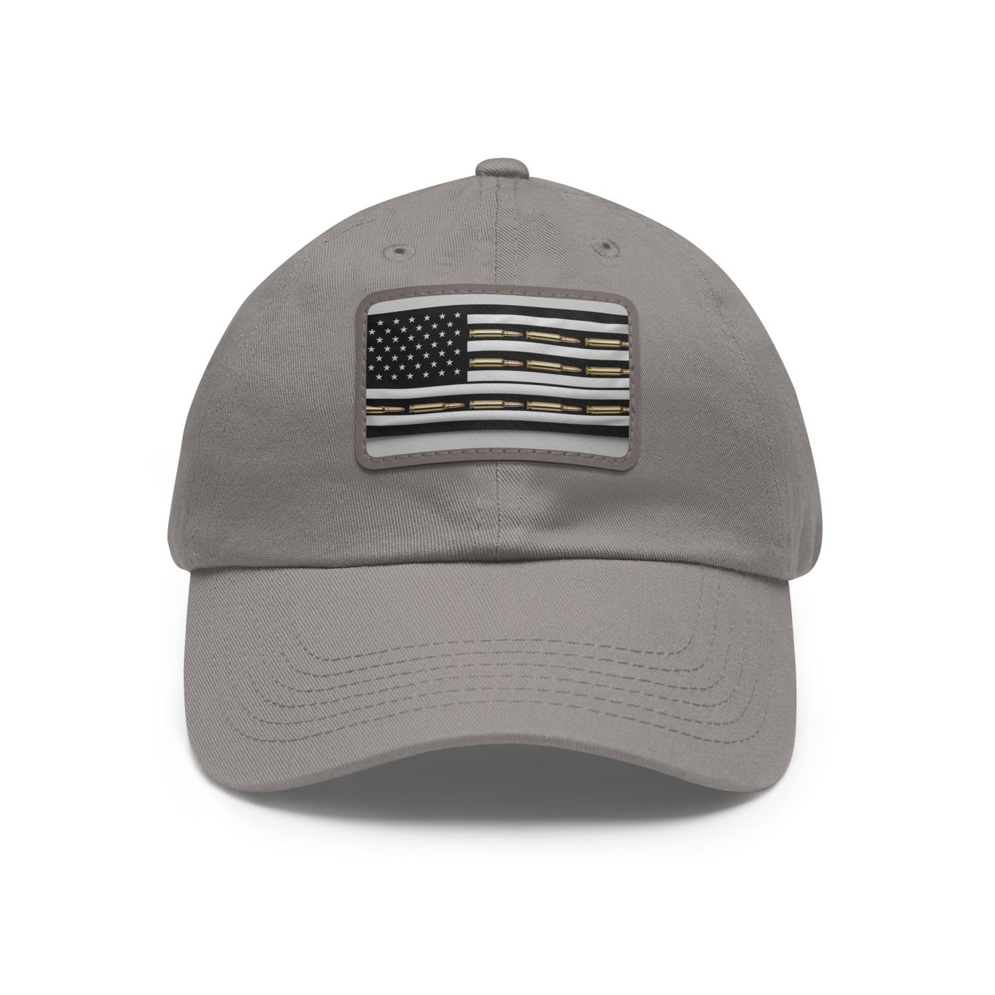 Patriotic Dad Hat with Leather Flag Patch | USA Inspired Cap for Casual Wear