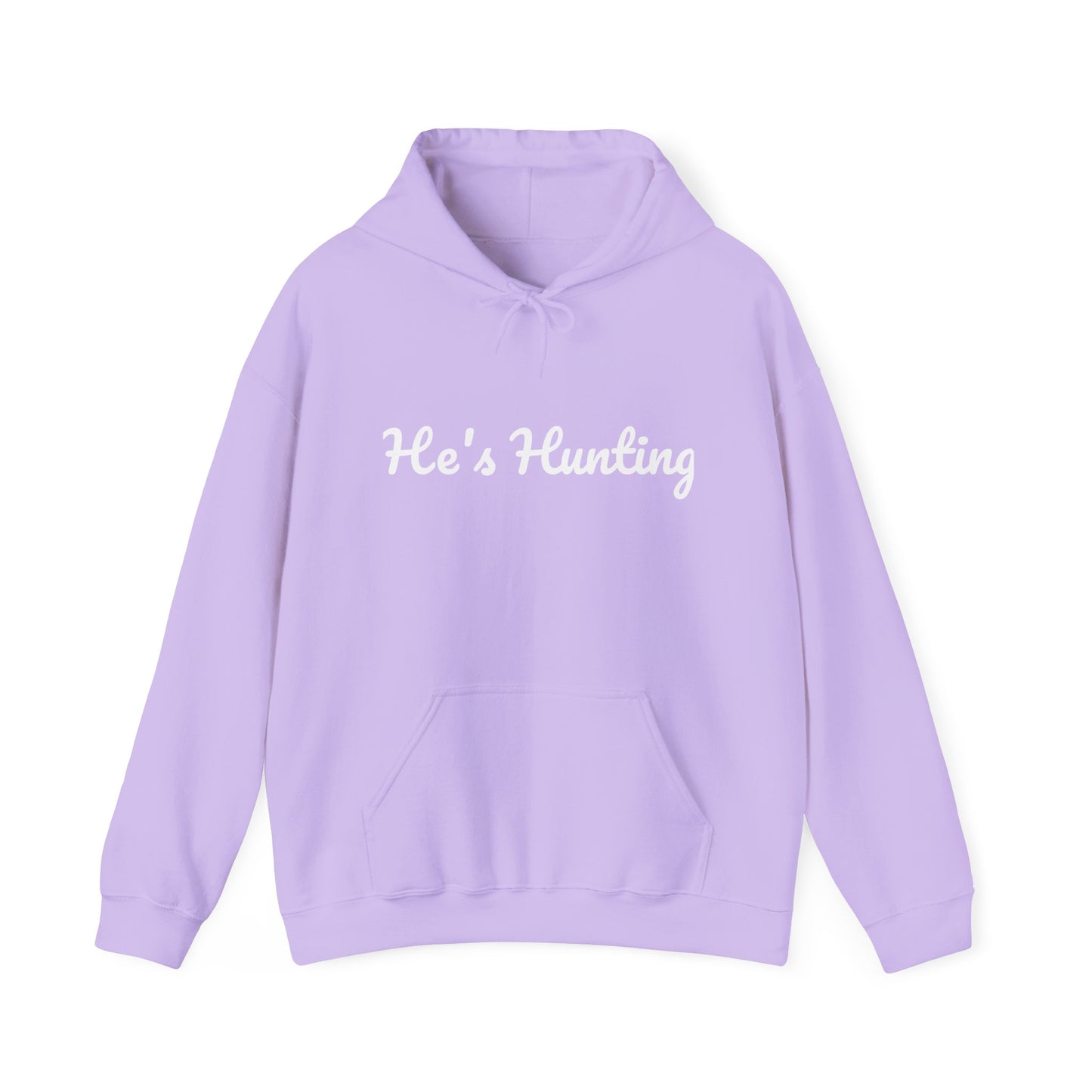 Unisex Heavy Blend™ Hooded Sweatshirt - "He's Hunting" Design