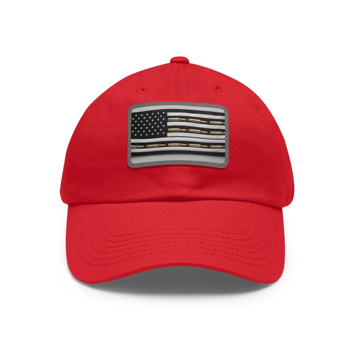 Patriotic Dad Hat with Leather Flag Patch | USA Inspired Cap for Casual Wear