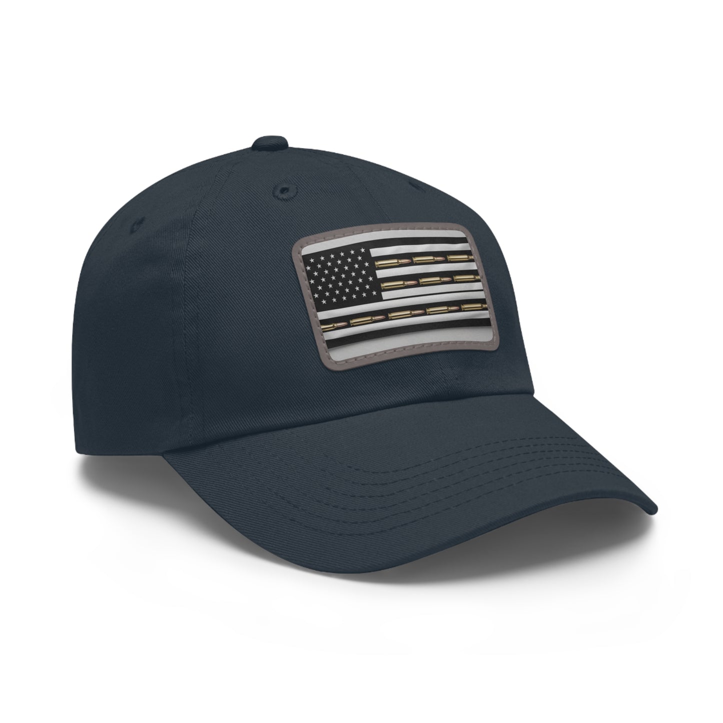 Patriotic Dad Hat with Leather Flag Patch | USA Inspired Cap for Casual Wear